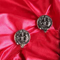 Livingston Clan Crest Cufflinks - Traditional Shirt Accessory - Scottish Heritage - Made in Scotland