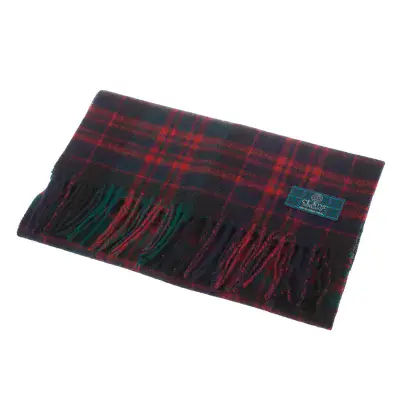MacDonald Modern Tartan Scarf | 100% Lambswool | Luxury Scottish Scarf | Excellent Size