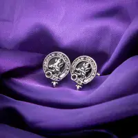 MacIver Clan Crest Cufflinks - Traditional Shirt Accessory - Scottish Heritage - Made in Scotland