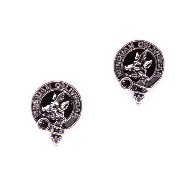 MacIver Clan Crest Cufflinks - Traditional Shirt Accessory - Scottish Heritage - Made in Scotland