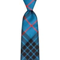 MacKay Blue Ancient Tartan Tie - 100% Wool - Traditional Neck Tie - Suitable for Any Occasion