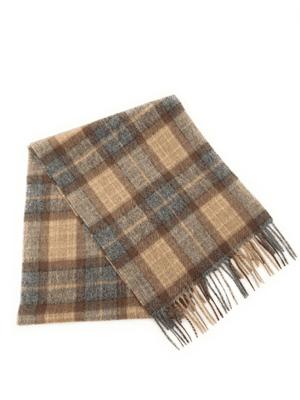 MacKellar Natural Tartan Scarf | 100% Pure Lambswool | Luxury Extra Fine | Beautiful Colours |