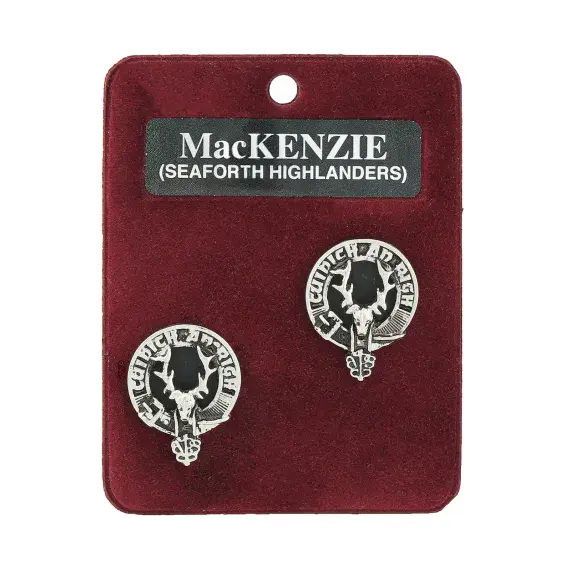 Mackenzie Of Seaforth Clan Cufflinks - Traditional Shirt Accessory - Heritage - Made in Scotland