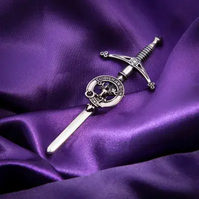 MacKenzie Of Seaforth Clan Kilt Pin - Traditional Scottish Surname Crest Sword Brooch