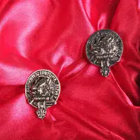 MacKinnon Clan Crest Cufflinks - Traditional Shirt Accessory - Scottish Heritage - Made in Scotland