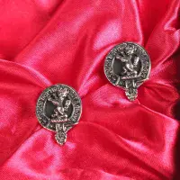 MacKintosh Clan Crest Cufflinks - Traditional Shirt Accessory - Scottish Heritage - Made in Scotland