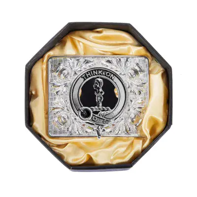 Maclellan Clan Crested Traditional Polished Pewter Scottish Belt Buckle New