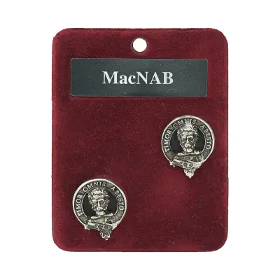 MacNab Clan Crest Cufflinks - Traditional Shirt Accessory - Scottish Heritage - Made in Scotland