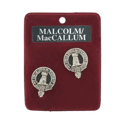 Malcolm/MacCallum Clan Crest Cufflinks - Traditional Shirt Accessory - Heritage - Made in Scotland