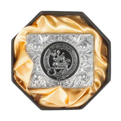 Matheson Clan Crested Traditional Polished Pewter Scottish Belt Buckle New