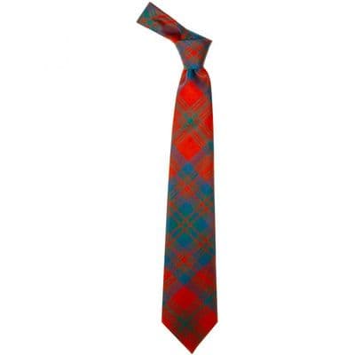 Matheson Red Ancient Tartan Tie - 100% Wool - Traditional Neck Tie - Suitable For Any Occasion