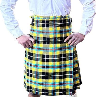 Mens Party Kilt | Cornish National Tartan | Lightweight Kilt | Traditional 5 Yard Kilt