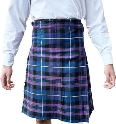 Mens Party Kilt | Pride of Scotland Tartan | Lightweight Kilt | Traditional 5 Yard Kilt