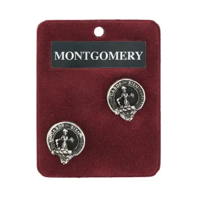 Montgomery Clan Crest Cufflinks - Traditional Shirt Accessory - Scottish Heritage - Made in Scotland