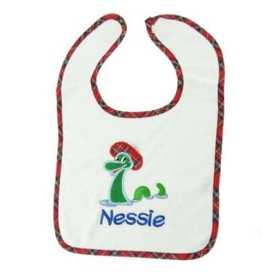 Nessie With Tammy Scottish Luxury Embroidered Baby Bib