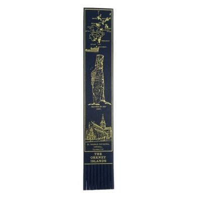 Orkney Isles Leather Bookmark - Famous Historic Islands - Scotland