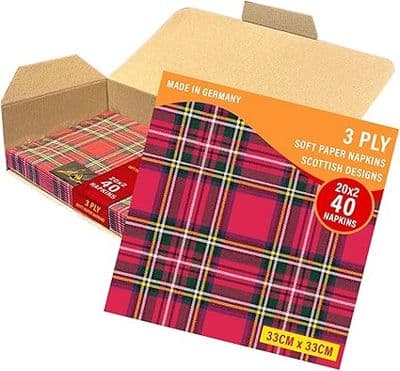 Pack of 40 Napkins - Royal Stewart