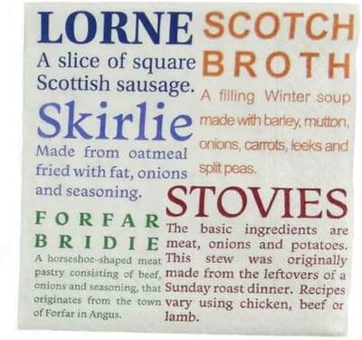 Pack of 40 Napkins - Scottish Delicacies