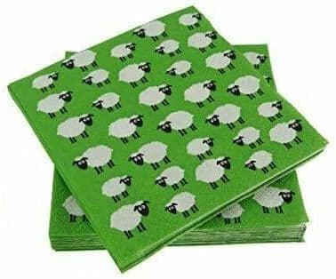Pack of 40 Napkins - Scottish Sheep
