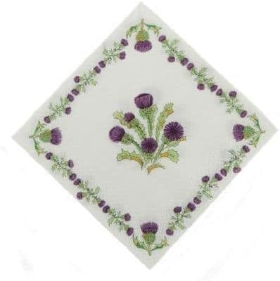 Pack of 40 Napkins - Scottish Thistle