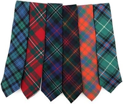 Premium Tartan Tie | Pure Wool | Famous Tartans From Scotland |