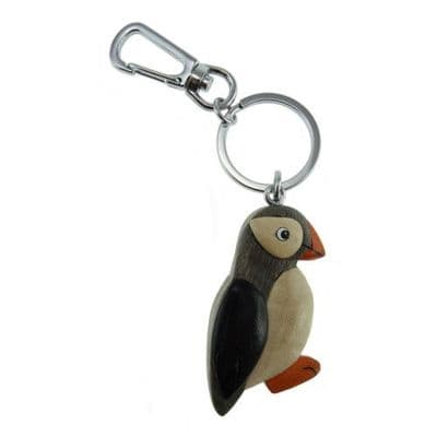 Puffin Bird Keyring | Unique Wooden Keychain | Limited Edition