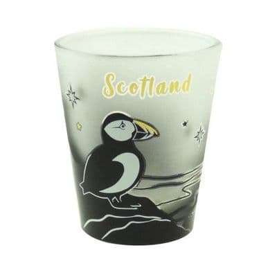 Puffin Bird Shot Glass | Whisky, Vodka, Tequila | Cocktail Glass | Scottish Sea Bird | Gift