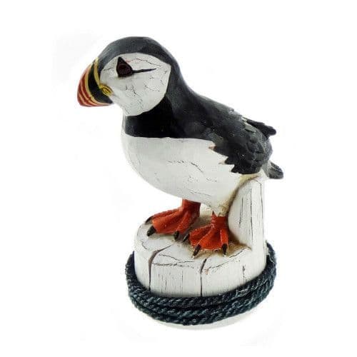 Puffin Ornament - Sea Bird Sculpture Figurine - Scottish Heritage - Charming Gift
