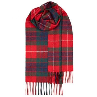 Pure Lambswool Scarf | Colour: Fraser Red | Elegant & Warm | Heritage of Luxury |