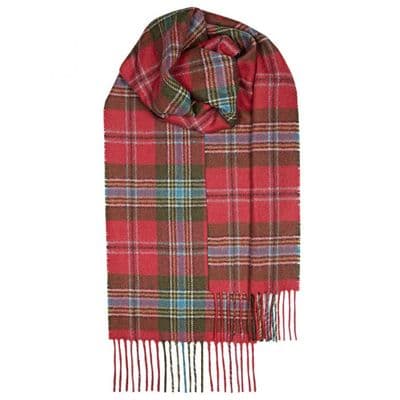 Pure Lambswool Scarf | Colour: MacLean of Duart Weathered | Elegant & Warm | Heritage of Luxury |