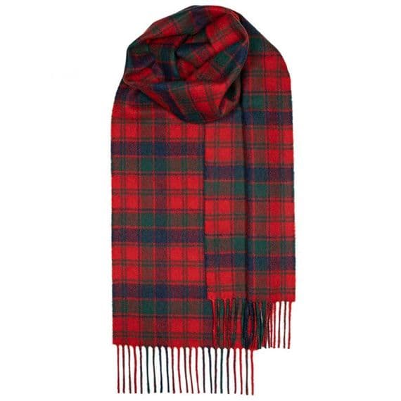 Pure Lambswool Scarf | Colour: Robertson Red | Elegant & Warm | Heritage of Luxury |