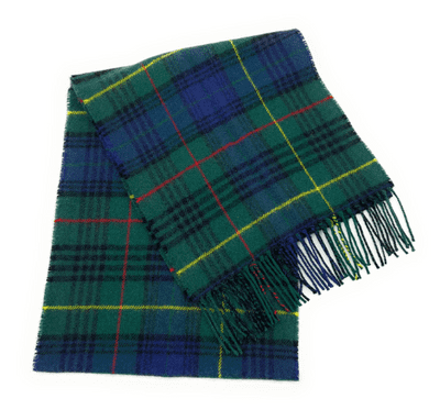 Pure Lambswool Scarf | Colour: Stewart Hunting | Elegant & Warm | Heritage of Luxury |