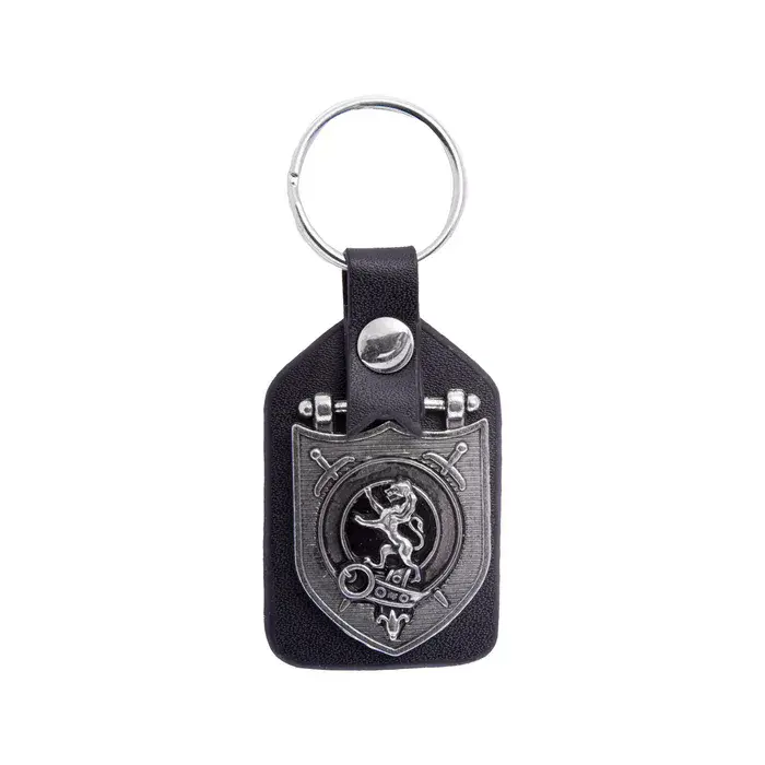 Rampant Lion Clan Crested Traditional Scottish Family Leather Fob ...