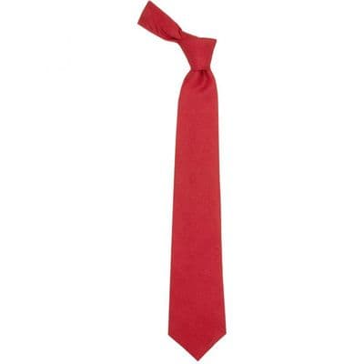 Red Weathered Crofter Tie - 100% Wool - Traditional Neck Tie - Suitable For Any Occasion
