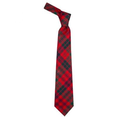 Ross Red Modern Tartan Tie - 100% Wool - Traditional Neck Tie - Suitable For Any Occasion