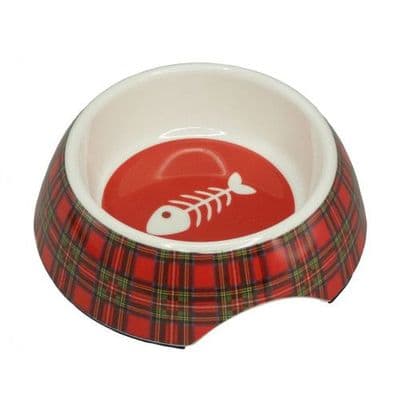 Royal Stewart Scottish Tartan Cat Bowl