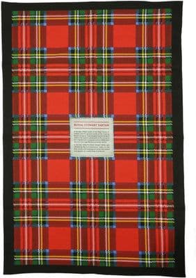 Royal Stewart Tea Towel | Pure Cotton | Scottish Tartan | Beautiful Scotland Design |