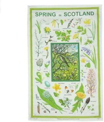Scottish Thistle Tea Towel: Scotland Toast Tartan Poem, Cotton Or - View #8