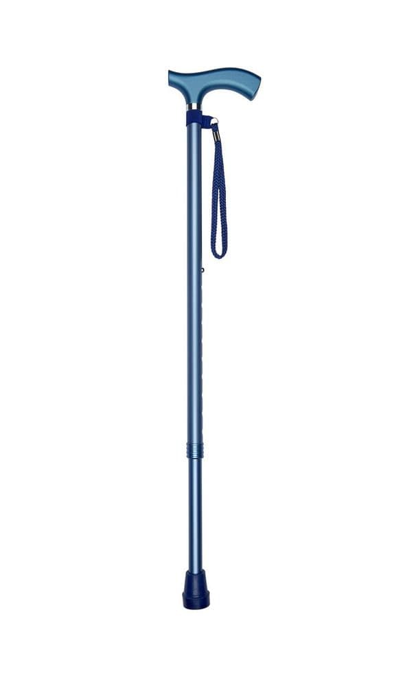 Scottish Blue Crutch Handle Adjustable Walking Stick