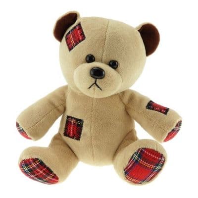 Scottish Patch Teddy Bear Soft Toy 18cm