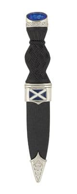Scottish Saltire Sgian Dubh With Stone - Traditional Kilt Accessory - Special Events or Gift !