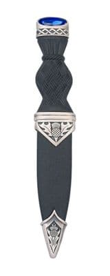 Scottish Thistle Matt Sgian Dubh With Stone Top - Traditional Kilt Accessory - Formal Events or Gift