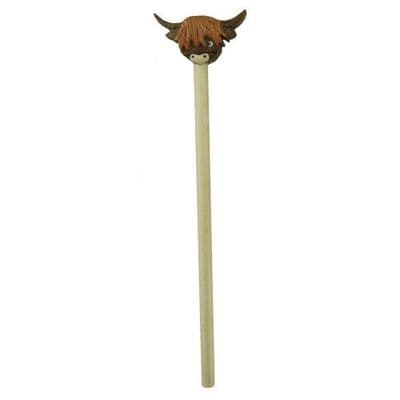 Set of 2 Highland Cow Pencils | Cute Cattle Pencils | Charming Gift
