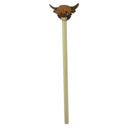 Set of 2 Highland Cow Pencils | Cute Cattle Pencils | Charming Gift