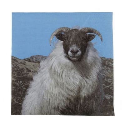 Set of 20 Scottish Sheep Napkins (33cm x 33cm)
