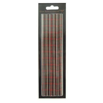 Set of 6 Royal Stewart Scottish Tartan Pencils