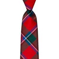 Sinclair Red Modern Tartan Tie - 100% Wool - Traditional Neck Tie - Suitable For Any Occasion