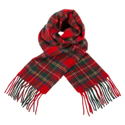 Stewart Royal Tartan Scarf - 100% Cashmere - Finest Luxury Soft Scottish Scarf - For Any Occasion