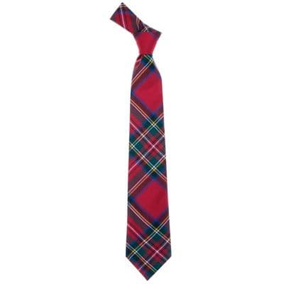 Stewart Royal Tartan Tie - Traditional Formal Accessory - Scottish Heritage - Made in Scotland