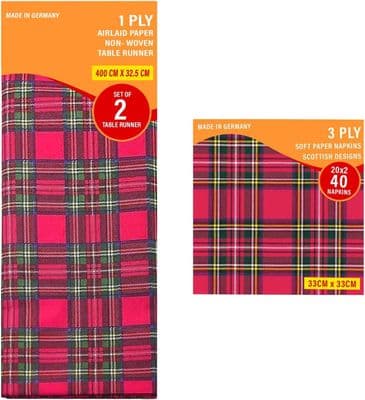 Table Runner & Napkins Set - Royal Stewart